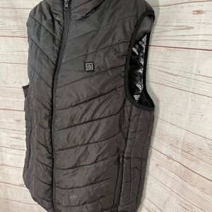 LINI Black Quilted Heated Vest